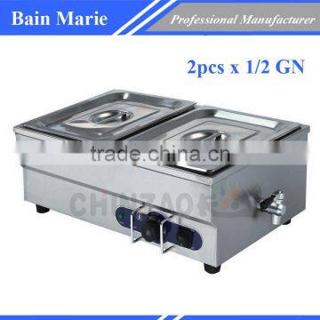 2 Pan Hotel Portable Electric Bain Marie Food Warmer