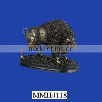 Ornamental unique resin animal buffalo figurine