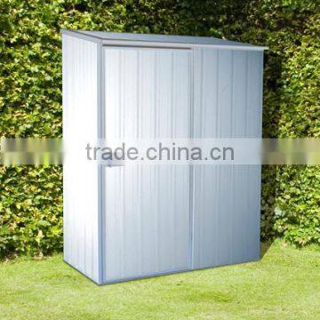 green garden tool storage shed