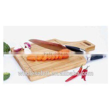 Bamboo Cutting Board chopping board with 2pcs Knife set