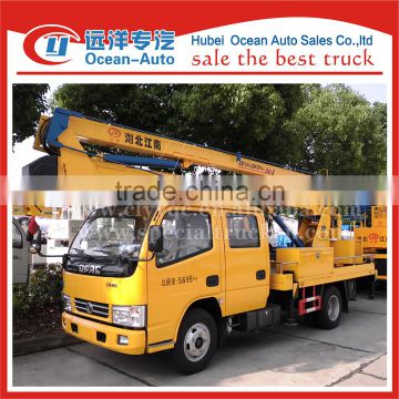 Double cab 14-16m telescopic high-altitude working truck