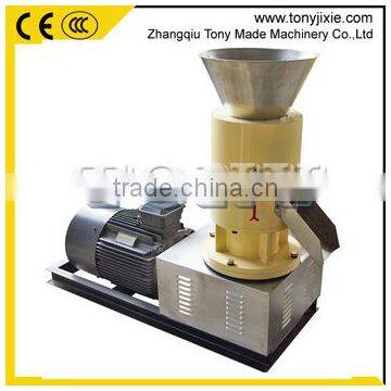 SKJ300 model factory price wood pellet machine and flat die rice husk pellet machine