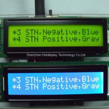 2002B --The maximum size of 20x2 character dot matrix module
