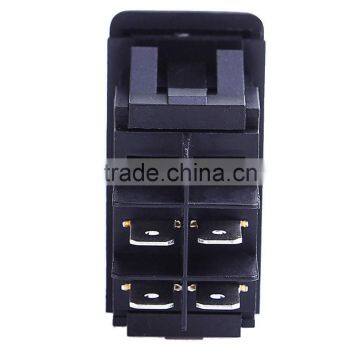 Waterproof 4Pin 12V 20A Bar Rocker Toggle Switch Blue LED Light Car Boat photo-5