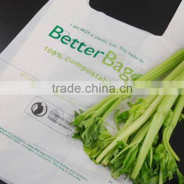 100% Biodegradable Certificated Cornstarch Eco Supermarket Compostable Shopping Bags photo-6