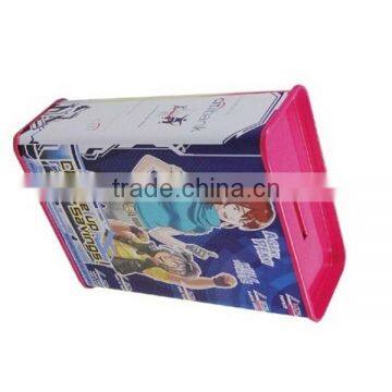CMYK Offset Printing Rectangular Tin Can Coin Bank photo-4