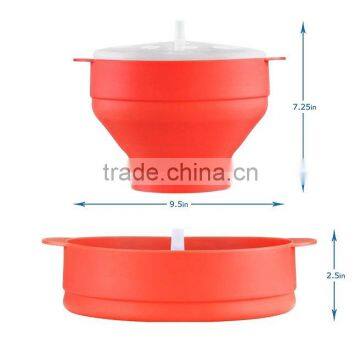 High Quality Microwave Silicone Popcorn Popper Silicone Collapsible Popcorn Popper Maker photo-4