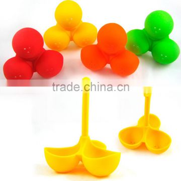 Silicone Egg Holder Boiling 3 Eggs Stand Dipper Boil Cups