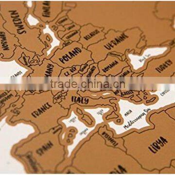 Travel Maps "It's a Beautiful World" Scratch Your Travels Track Map AMA-05 photo-6
