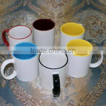 Haonai Hot Sale 11oz High Quality Grade A White Mugs Coated Sublimation Mug for Wholesale Low Price photo-2