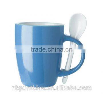 Ceramic Mug With Spoon 260ml photo-2