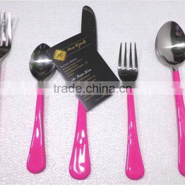 Stainless Steel Elegant Design Enamel handle Flatware Cutlery