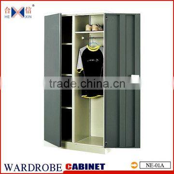 Steel two-door clothes cupboard design