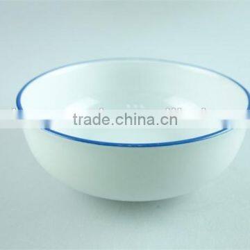5pcs White Porcelain Dinner Set With Green Rim Stock,dinnerware Sets photo-6