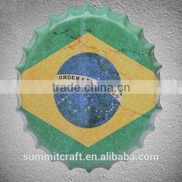 Vintage 40CM Large Beer Cap Metal Wall Art photo-5