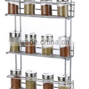 3 Tier Spice Rack Chrome Plated for Herbs and Spices