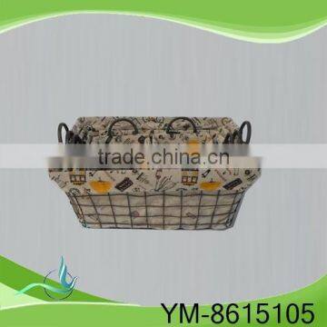 Hot china products wholesale modern storage wire basket with handles