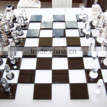 2017 Factory Wholesale Custom Acrylic Chess Set,colored Glass Chess Sets, 3D Marble Chess Set photo-3