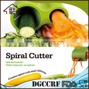 New Design Vegetable Spiral Slicer,Plastic Spiral Vegetable Slicer Chopper