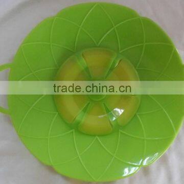 Hotsale FDA Grade Silicone Pot Cover Spill Stopper Lid Silicone Pot Cover Lid With Handle photo-6