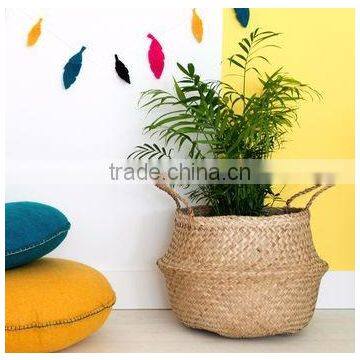 House Decorative Accessories, Decorative Seagrass Basket, Laundry Baskets photo-5