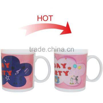 Eco-Friendly Ceramic Partially Color Changing Mug photo-5