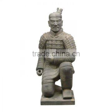 Antique Stone Craving Sculpture Chinese Warriors Statue for Sale photo-2
