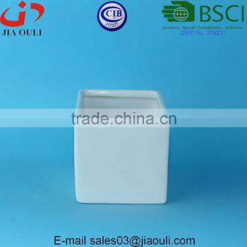 Mini Square Ceramic planter pot, cube nursery pots