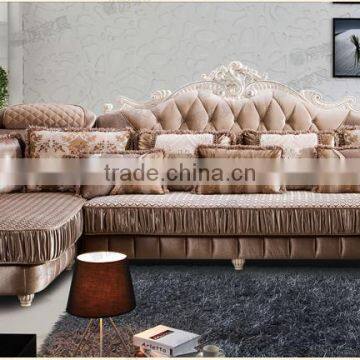M512 High Quality Noble Antique Design European Style Italy Living Room Corner Sofa photo-2