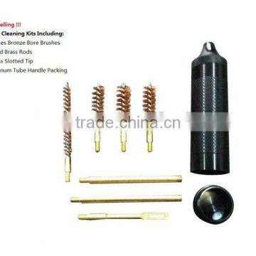 8 pieces set Bronze Bore Brush with Alumimum Case Set Pistol Gun Cleaning Kit