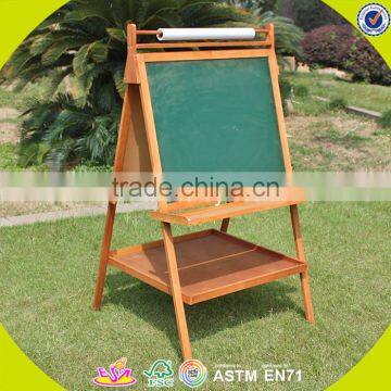 2017 Wholesale Kids Wooden Double Sided Ease Portable Children Wooden Double Sided Easel Best Wood Double Sided Easel W12B104 photo-2
