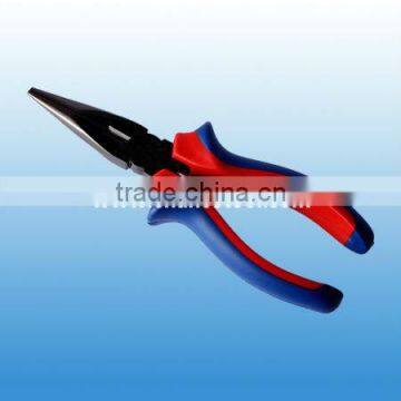 bent long nose pliers with TPR handle PSC021