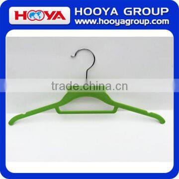 New Arrival ABS Plastic Velvet Hanger for Dresses/Suits With Notches Black as Customized Color photo-3