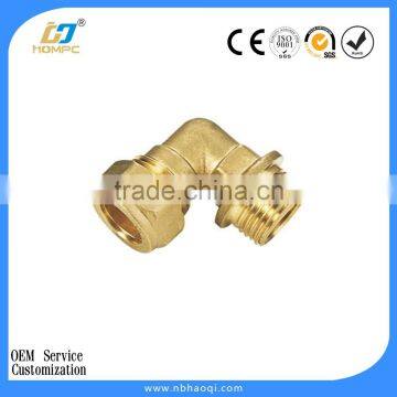 Brass Compressor Flare Elbow 1/4" x 1/8" photo-3