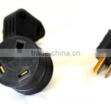 S80256 NEMA 30A-15A RV Adapter(Triangle), 30P Male to TT-15R Female RV Power Adapter