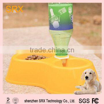 make custom plastic automatic double dog bowl / Skid Stop Basic Pet Bowl/AUTOMATIC pet dog platic bowl