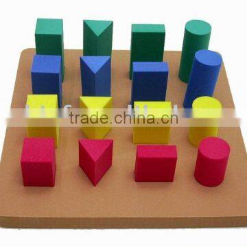 Geometric Block Sorter, Foam Shape Sorter, Pattern block, EVA Foam Toy, Educational Toys