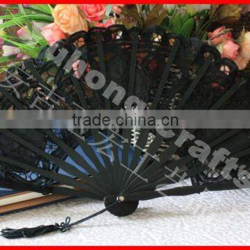 Nature Bamboo Lace Wedding Fan photo-4