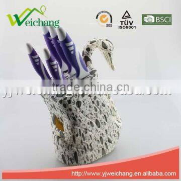 WCJ605 New Design Great Kitchen Helper Knife Holder Swan Shape Hot Sale photo-2