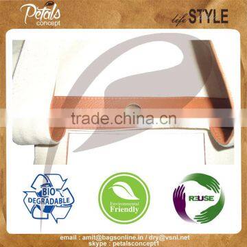 Unisex Tote Bag for All Purpose With Genuine Leather Handle photo-4