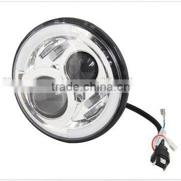 IP68 7 Inch Landrover Defender LED Headlights Hi-low Beam Moving Driving LED Headlamp photo-2