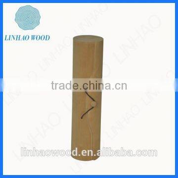 Single-bottle cylinder-shaped new design wooden wine box