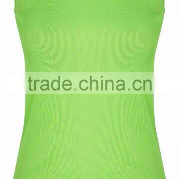 Womens Plain Ribbed Stretch Ladies Sleeveless T-Shirt Vest Tank Top Plus Siz photo-5