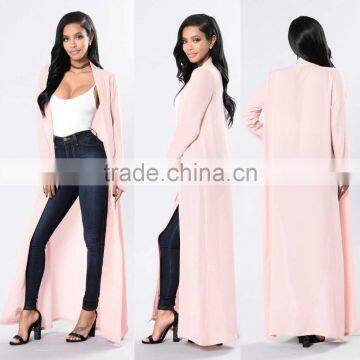 Maxi Cardigan Longline Duster Coat 100% Polyester Sheer Chiffon Long Sleeve Lightweight Long Cardigan Sweater