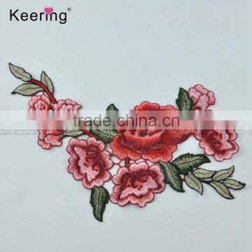 Hot Sale Embroidery Patches Applique Motif Trimming Lace Fabric for Jean photo-2