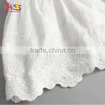 Latest New Model Children Frocks Designs 2016 White Crochet Lace Girl Dress photo-4