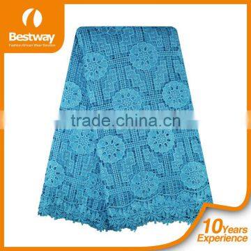 Bestwaytex Quality Warranty Royal Blue Cord Lace Fabrics African Fabeics Guipure Lace 5 Yard CP0063 photo-6