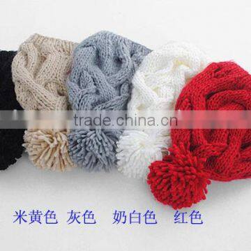 Fashion Computer Knitted Beret Hats in White Majored Producer Factory photo-4