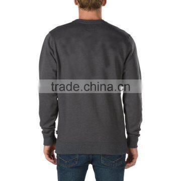 Full Patched Customizable Crew Long Sweatshirt Patch Logo Screen Prints Long Sleeve Tee 65% Cotton 35% Polyester Fleece Material photo-2