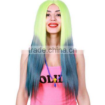 MGOO Low MOQ Synthetic Women Long Natural Straight Hair Lace Front Halloween Cosplay Costume Wig photo-3